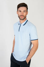 Load image into Gallery viewer, MISH MASH Canwood Short Sleeve Polo Shirt - Sky Blue