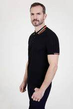 Load image into Gallery viewer, MISH MASH Finn Short Sleeve Polo Shirt - Black