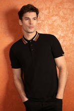 Load image into Gallery viewer, MISH MASH Finn Short Sleeve Polo Shirt - Black