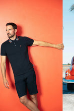 Load image into Gallery viewer, MISH MASH Finn Short Sleeve Polo Shirt - Navy Blue