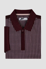 Load image into Gallery viewer, MISH MASH Ivy Short Sleeve Polo Shirt - Wine Red