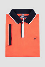 Load image into Gallery viewer, MISH MASH Ray Short Sleeve Polo Shirt - Tigerlily Orange