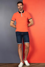 Load image into Gallery viewer, MISH MASH Ray Short Sleeve Polo Shirt - Tigerlily Orange