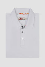 Load image into Gallery viewer, MISH MASH Zebra Short Sleeve Polo Shirt - White