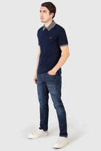 Load image into Gallery viewer, MISH MASH Regular Fit Gritt Jersey Polo Shirt - Navy