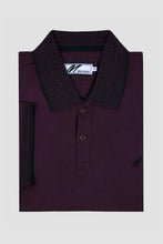 Load image into Gallery viewer, MISH MASH Regular Fit Gritt Jersey Polo Shirt - Plum
