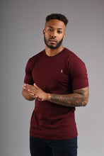 Load image into Gallery viewer, CAMDEN Crew Neck T Shirt - Burgundy
