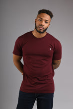 Load image into Gallery viewer, CAMDEN Crew Neck T Shirt - Burgundy