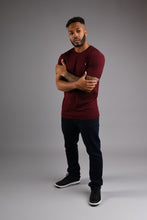 Load image into Gallery viewer, CAMDEN Crew Neck T Shirt - Burgundy