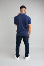 Load image into Gallery viewer, CARNABY Polo Shirt - Navy / White