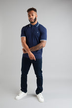 Load image into Gallery viewer, CARNABY Polo Shirt - Navy / White