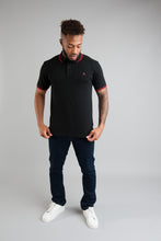 Load image into Gallery viewer, CARNABY Polo Shirt - Black / Red
