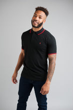 Load image into Gallery viewer, CARNABY Polo Shirt - Black / Red