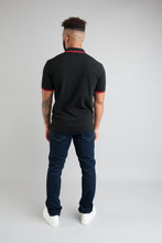 Load image into Gallery viewer, CARNABY Polo Shirt - Black / Red