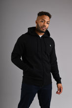 Load image into Gallery viewer, KENSINGTON Zip Through Hoodie - Black