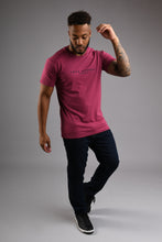 Load image into Gallery viewer, MAYFAIR Crew Neck T Shirt - Berry