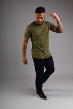 Load image into Gallery viewer, MAYFAIR Crew Neck T Shirt - Olive Green