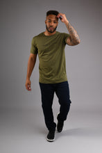 Load image into Gallery viewer, MAYFAIR Crew Neck T Shirt - Olive Green