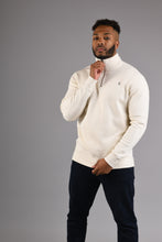 Load image into Gallery viewer, RICHMOND Half Zip Sweatshirt - Ecru