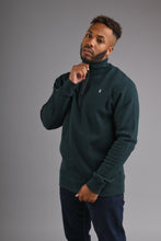 Load image into Gallery viewer, RICHMOND Half Zip Sweatshirt - Pine Green
