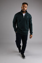 Load image into Gallery viewer, RICHMOND Half Zip Sweatshirt - Pine Green