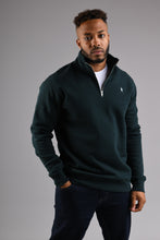 Load image into Gallery viewer, RICHMOND Half Zip Sweatshirt - Pine Green