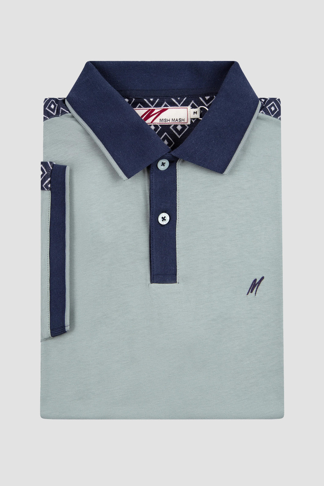 MISH MASH Explore Short Sleeve Polo Shirt - Sage Green