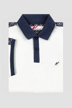 Load image into Gallery viewer, MISH MASH Explore Short Sleeve Polo Shirt - Gardenia White
