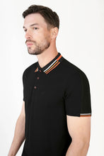 Load image into Gallery viewer, MISH MASH Finn Short Sleeve Polo Shirt - Black
