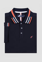 Load image into Gallery viewer, MISH MASH Finn Short Sleeve Polo Shirt - Navy Blue
