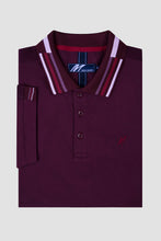 Load image into Gallery viewer, MISH MASH Finn Short Sleeve Polo Shirt - Wine Red
