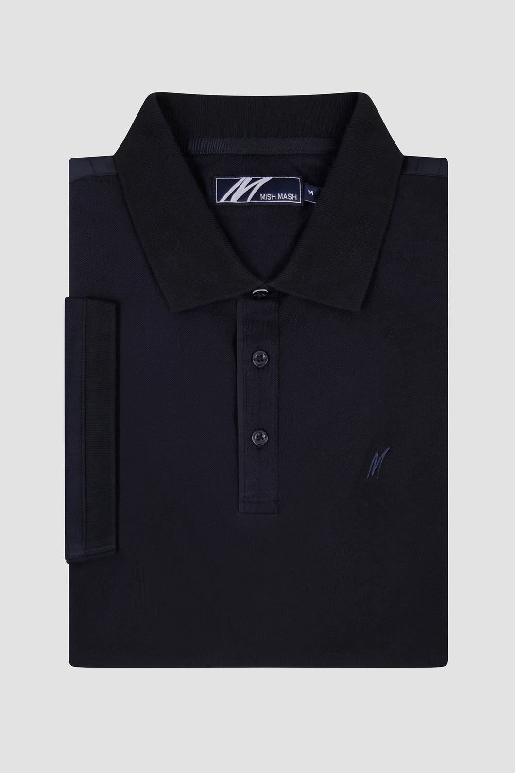 MISH MASH Koa Short Sleeve Polo Shirt - Navy Blue