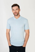 Load image into Gallery viewer, MISH MASH Onzo Short Sleeve Polo Shirt - Sky Blue

