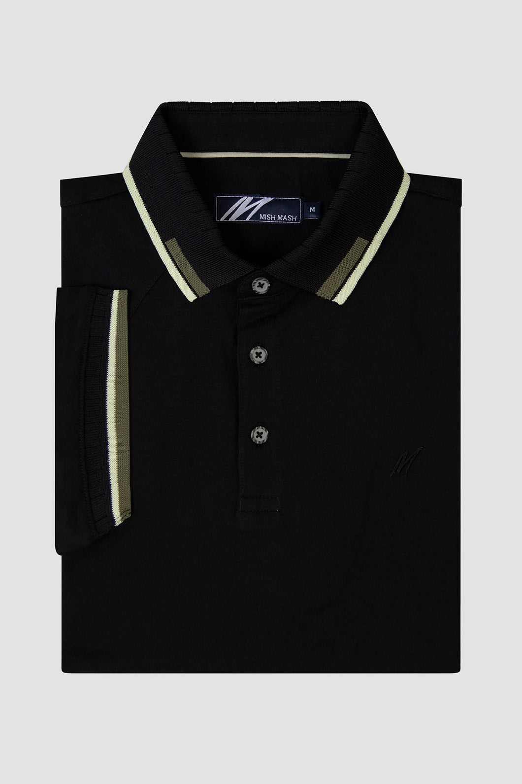 MISH MASH Pike Short Sleeve Polo Shirt - Black