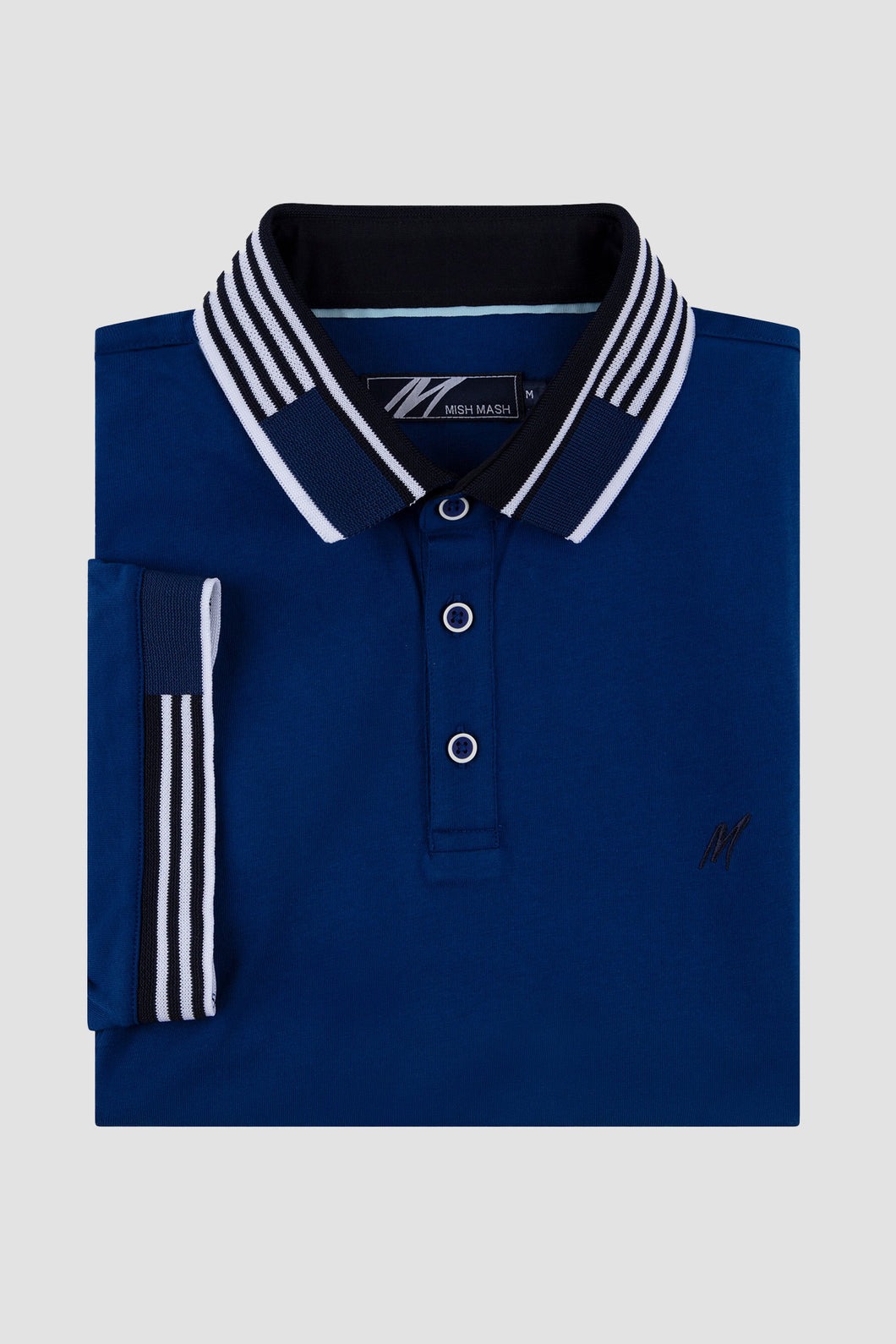MISH MASH Oslo Regular Fit Short Sleeve Polo Shirt - Royal Blue