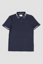 Load image into Gallery viewer, MISH MASH Oslo Regular Fit Short Sleeve Polo Shirt - Navy
