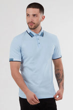Load image into Gallery viewer, MISH MASH Oslo Regular Fit Short Sleeve Polo Shirt - Sky Blue
