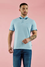 Load image into Gallery viewer, MISH MASH Oslo Regular Fit Short Sleeve Polo Shirt - Sky Blue
