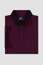 Load image into Gallery viewer, MISH MASH Oslo Regular Fit Short Sleeve Polo Shirt - Wine Red
