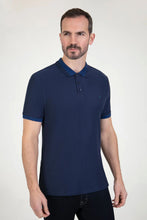 Load image into Gallery viewer, MISH MASH Root Short Sleeve Polo Shirt - Navy Blue
