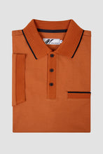 Load image into Gallery viewer, MISH MASH Tonto Short Sleeve Polo Shirt - Rust Orange
