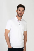 Load image into Gallery viewer, MISH MASH Zebra Short Sleeve Polo Shirt - White
