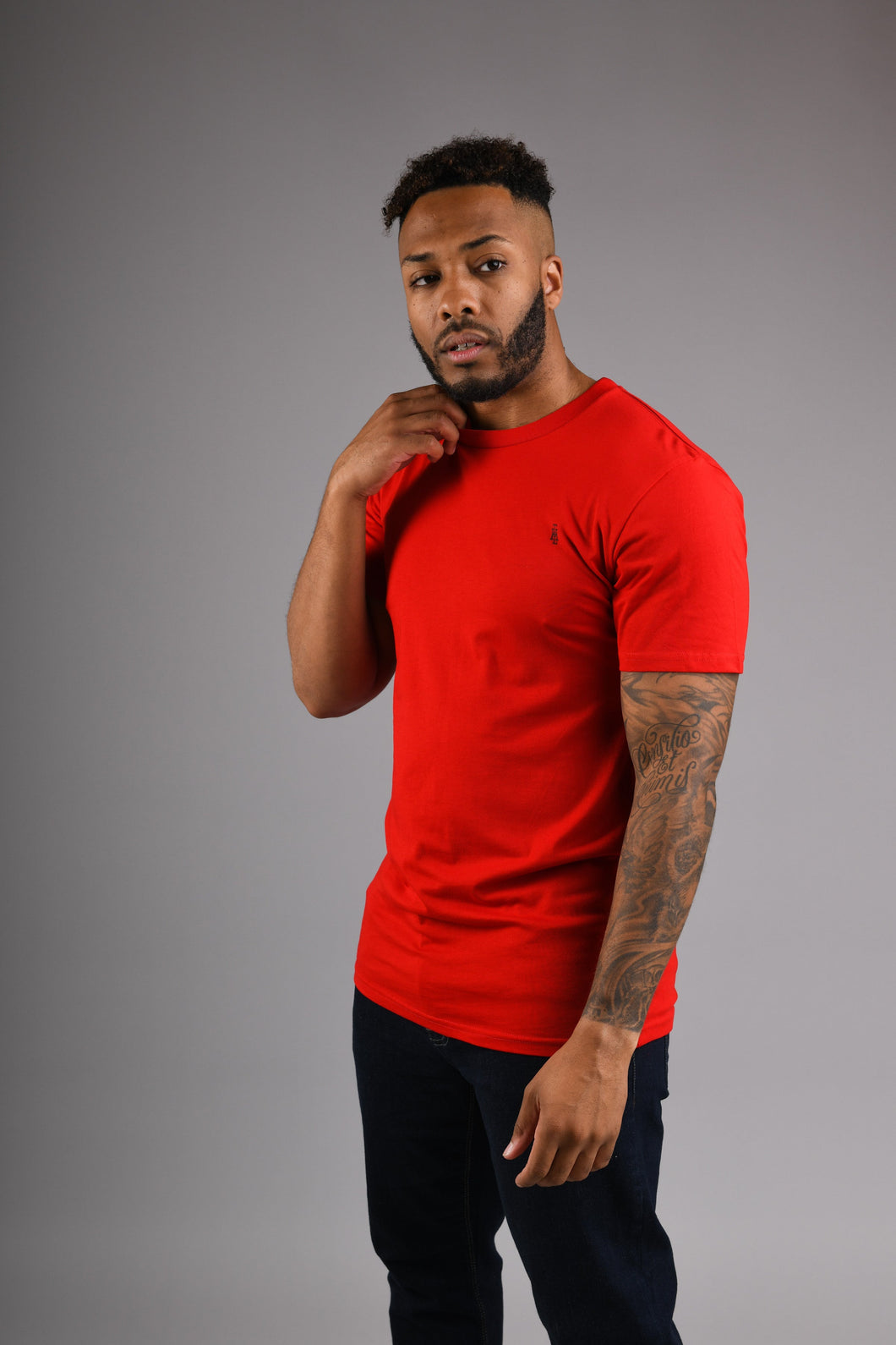 CAMDEN Crew Neck T Shirt - Fire