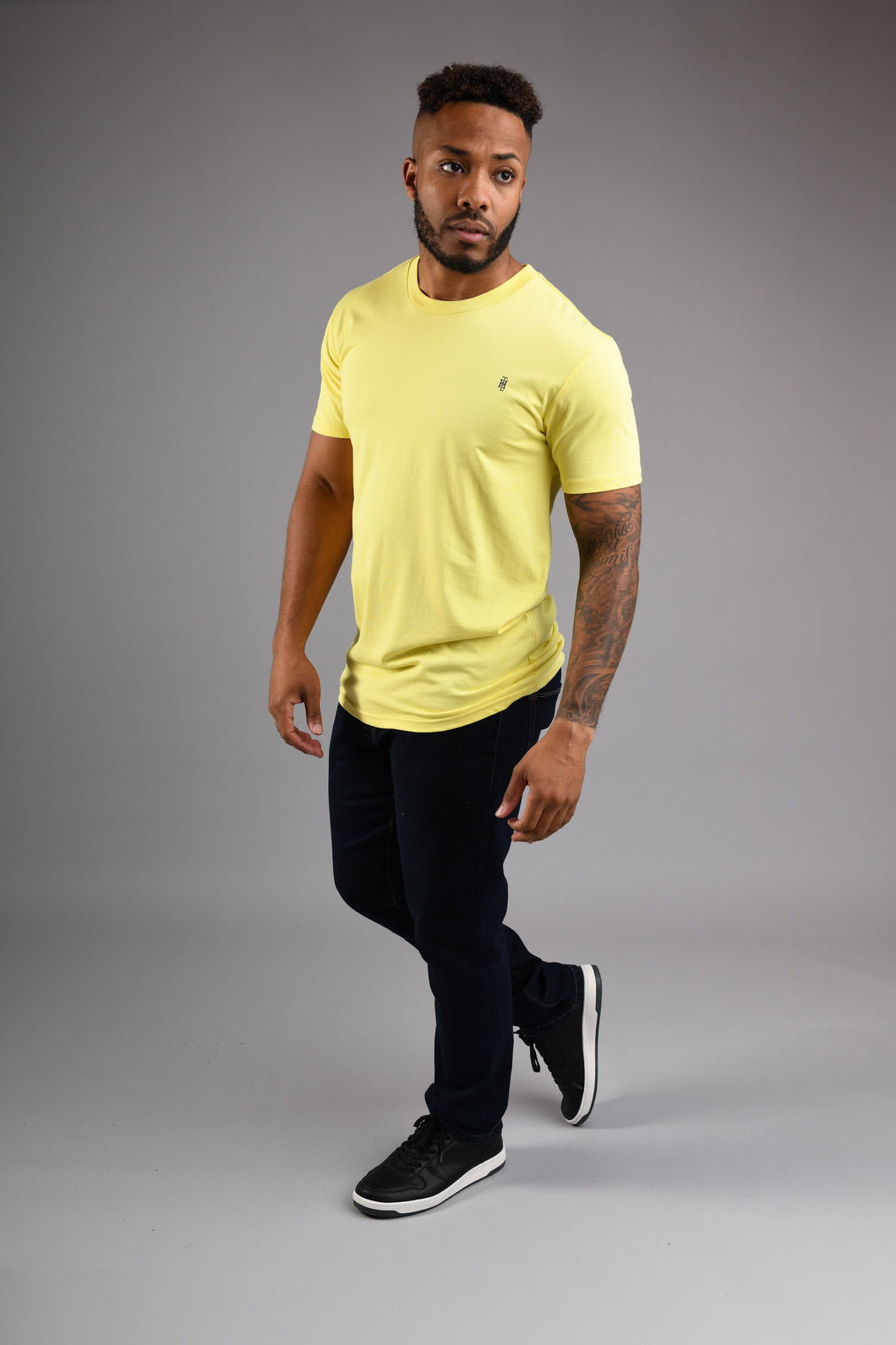 CAMDEN Crew Neck T Shirt - Lemon