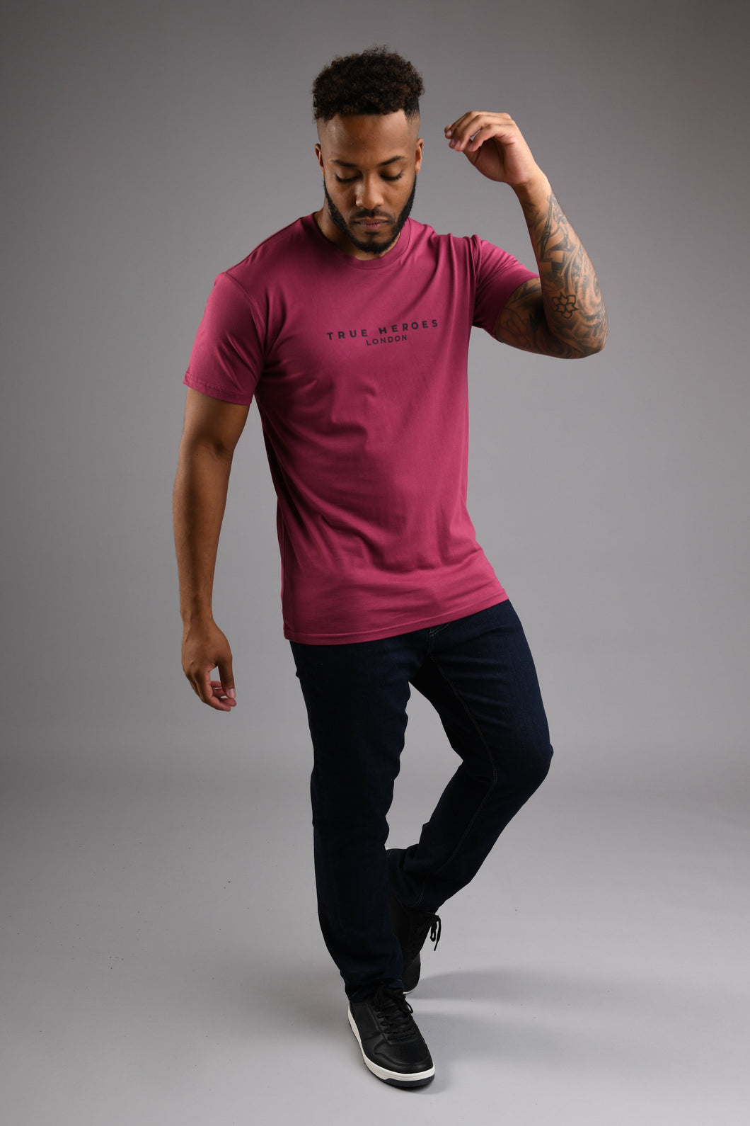 MAYFAIR Crew Neck T Shirt - Berry