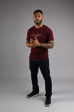 Load image into Gallery viewer, MAYFAIR Crew Neck T Shirt - Burgundy
